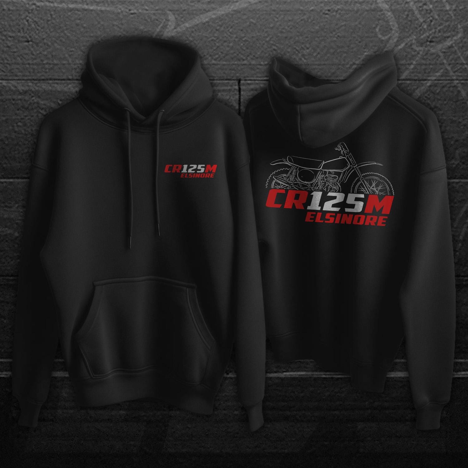 Honda CR125 | M & R 1973-82 Inspired Hoodies - Motorcycle Sweatshirt