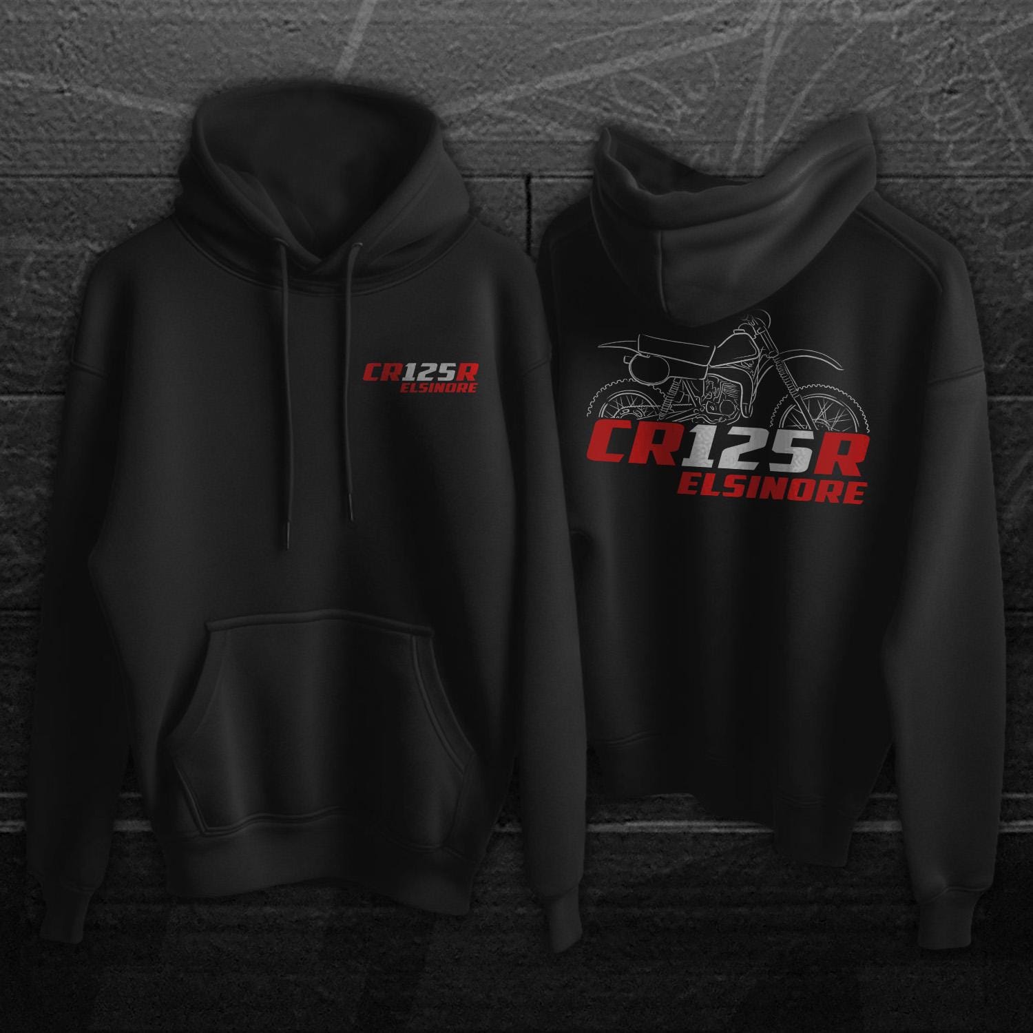 Honda CR125 | M & R 1973-82 Inspired Hoodies - Motorcycle Sweatshirt
