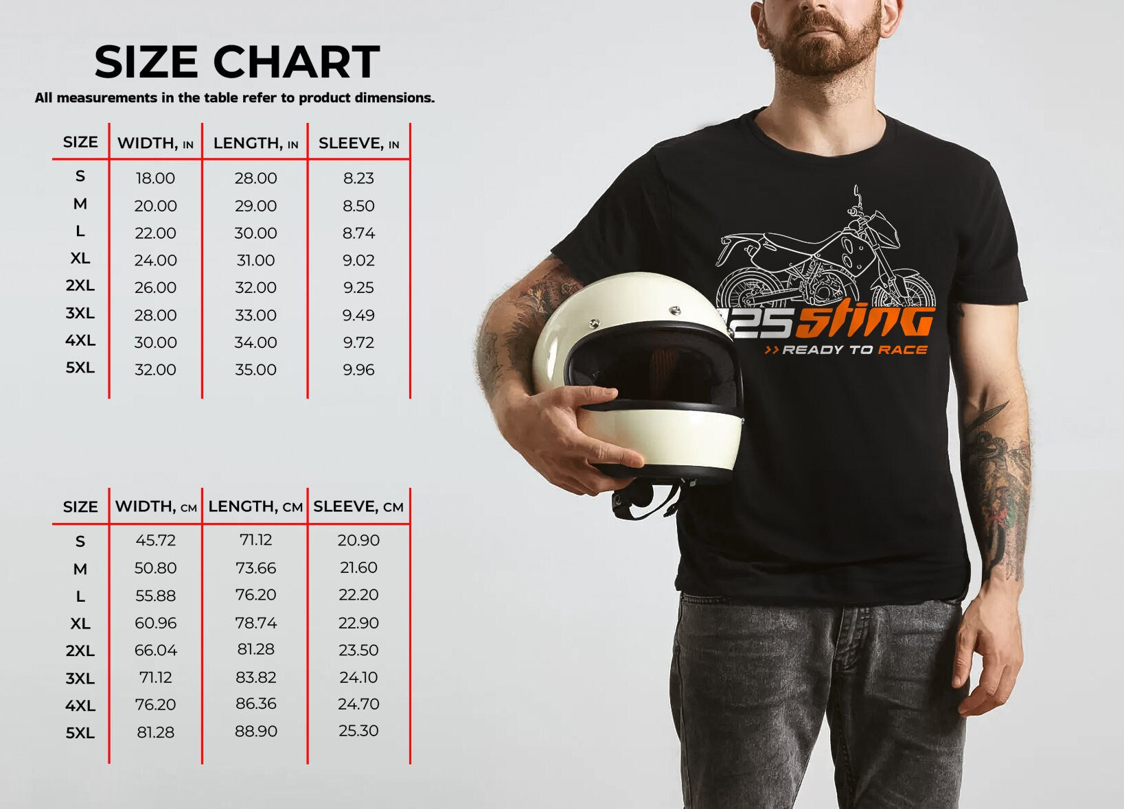 KTM 125 Sting Duke T-Shirt - Motorcycle Tee Shirt for Riders