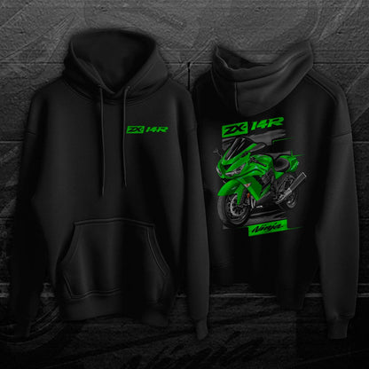 Kawasaki Ninja ZX-14R 2012-13 Hoodie - Motorcycle Sweatshirt for Riders