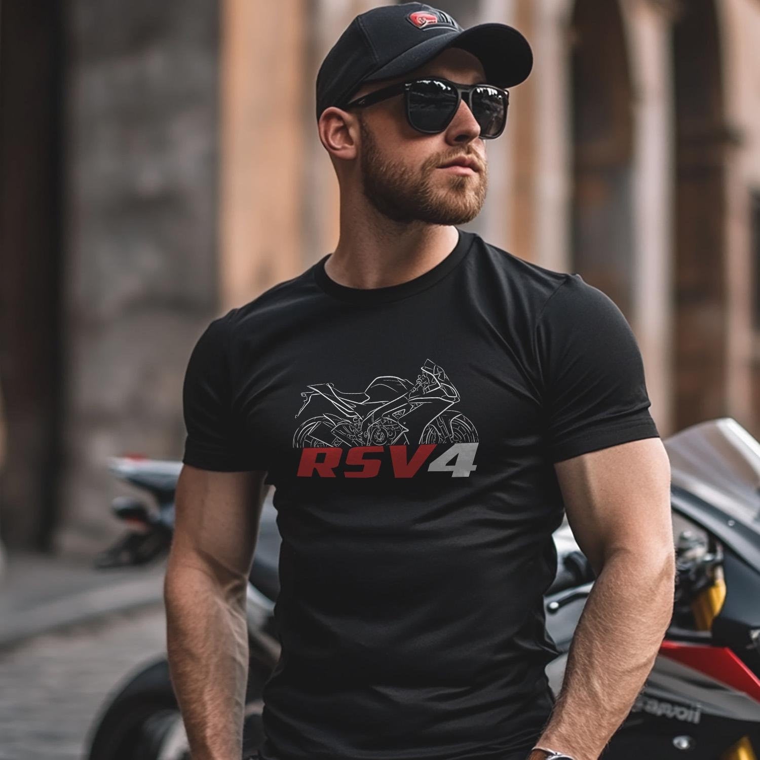 Aprilia RSV4 Inspired T-Shirt - Motorcycle Tee Shirt for Riders