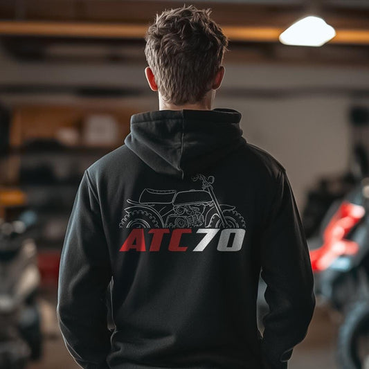 Honda ATC70 Inspired Hoodie - ATC Rider Sweatshirt
