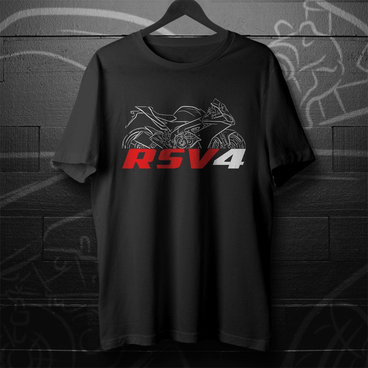 Aprilia RSV4 Inspired T-Shirt - Motorcycle Tee Shirt for Riders