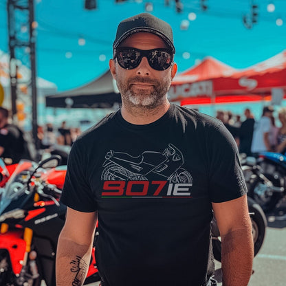 Ducati 907 ie T-Shirt - Motorcycle Tee Shirt for Riders