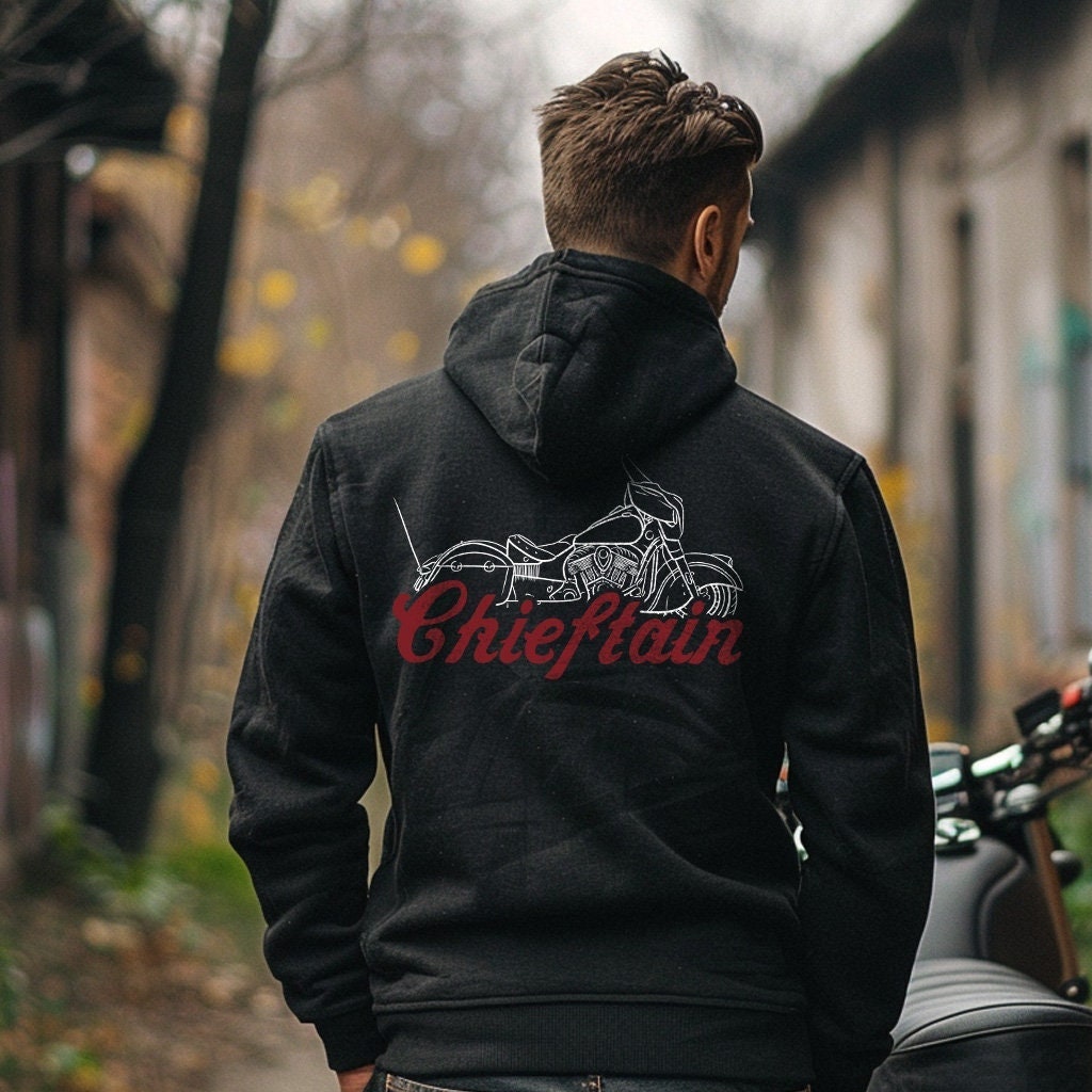 Indian Chieftain Hoodie - Motorcycle Sweatshirt for Biker