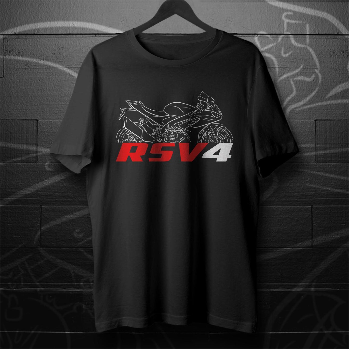 Aprilia RSV4 Inspired T-Shirt - Motorcycle Tee Shirt for Riders