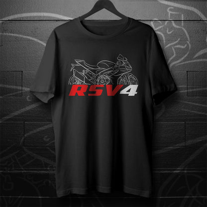 Aprilia RSV4 Inspired T-Shirt - Motorcycle Tee Shirt for Riders