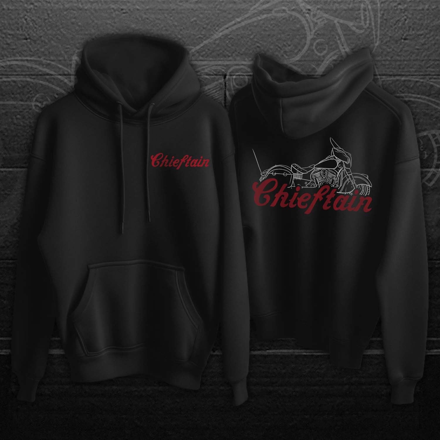 Indian Chieftain Hoodie - Motorcycle Sweatshirt for Biker