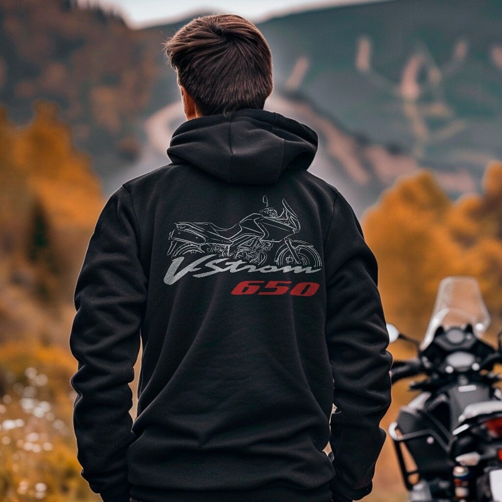 Suzuki V-STROM 650 Hoodie - Motorcycle Sweatshirt for ADV Riders
