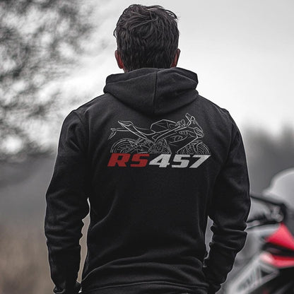 Aprilia RS 457 2024 Inspired Hoodie - Motorcycle Sweatshirt for Riders