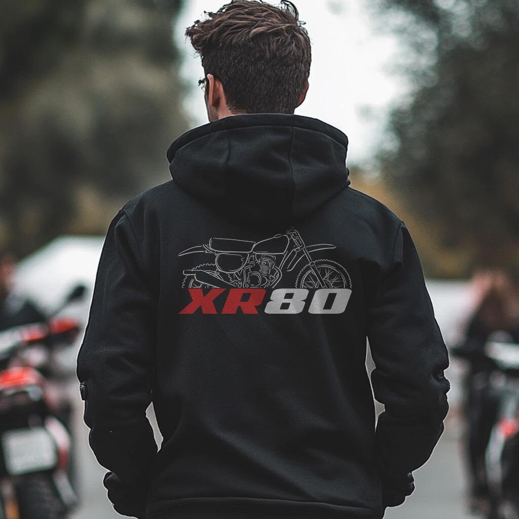 Honda XR80 Inspired Hoodie - Motorcycle Sweatshirt for Riders