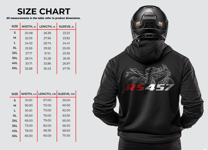 Aprilia RS 457 2024 Inspired Hoodie - Motorcycle Sweatshirt for Riders