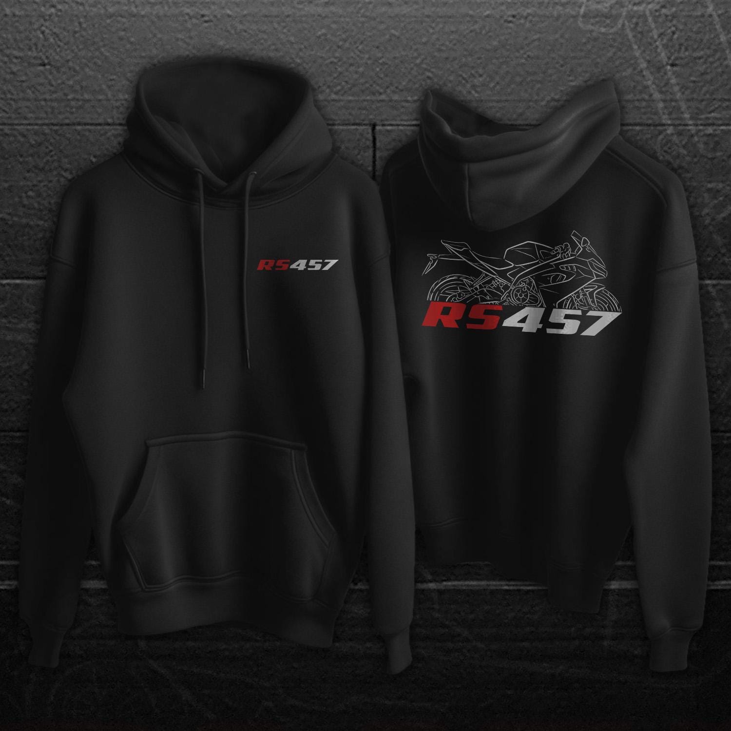 Aprilia RS 457 2024 Inspired Hoodie - Motorcycle Sweatshirt for Riders
