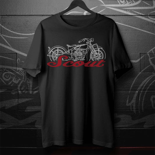 Indian Scout T-Shirt - Motorcycle Tee Shirt for Biker