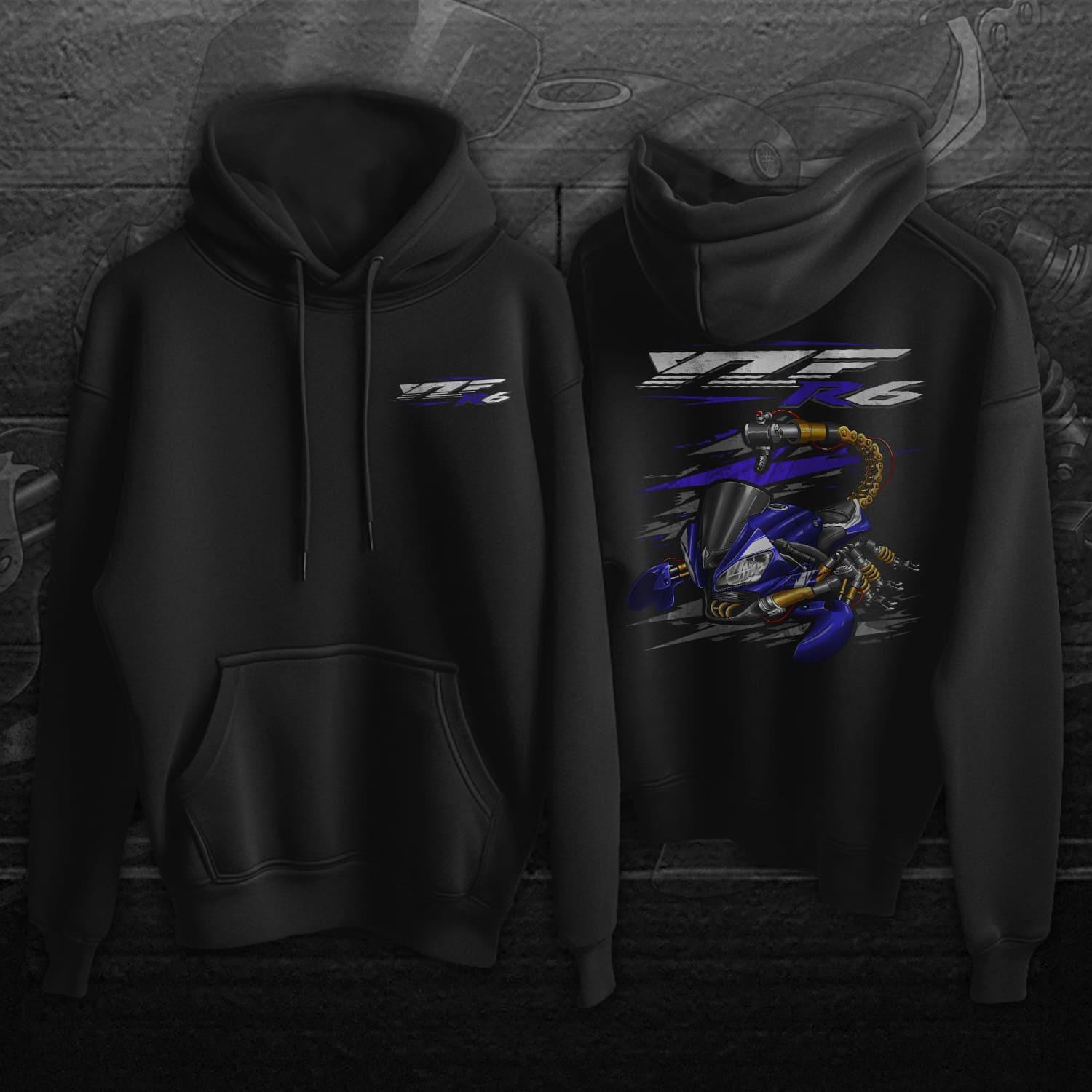 Yamaha YZF-R6 2008-09 Inspired Hoodies - Motorcycle Sweatshirt