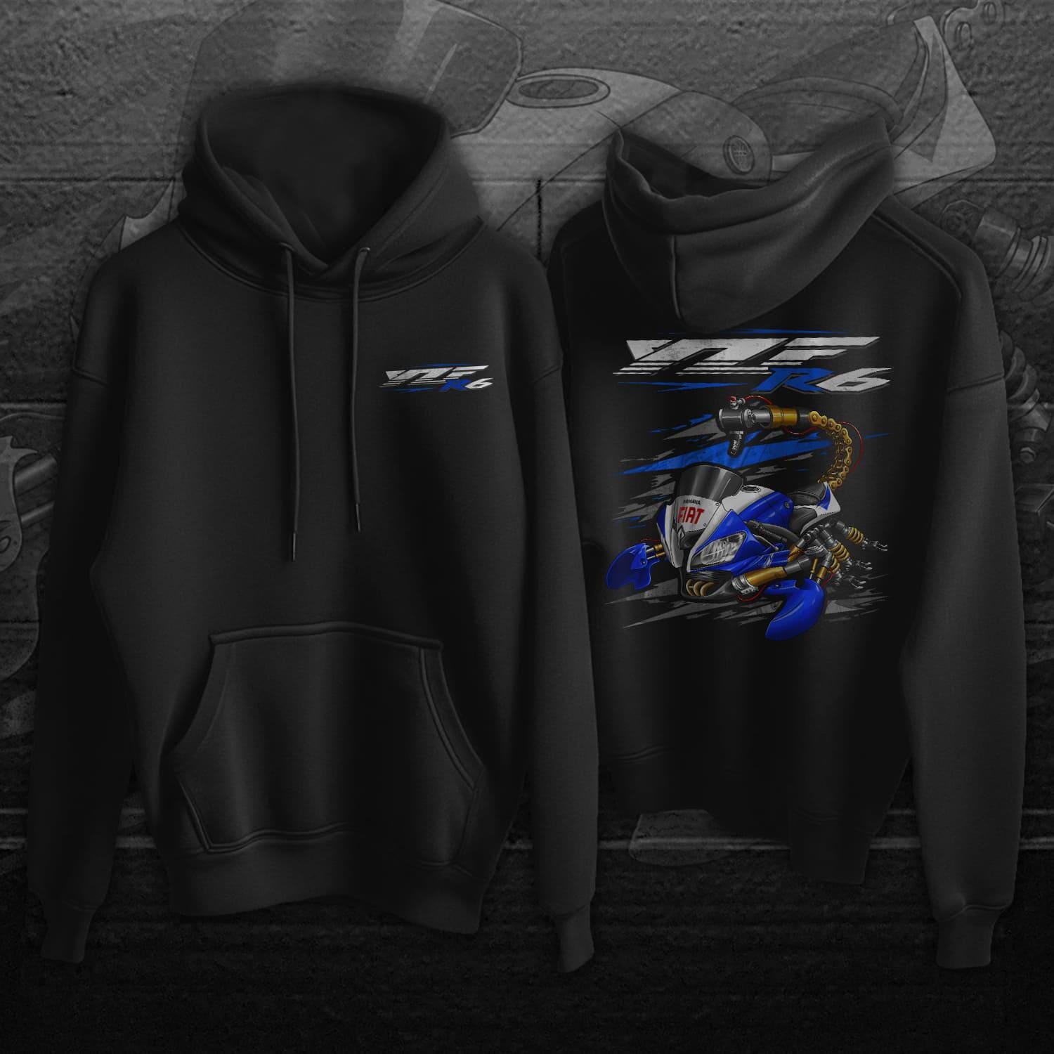 Yamaha YZF-R6 2008-09 Inspired Hoodies - Motorcycle Sweatshirt