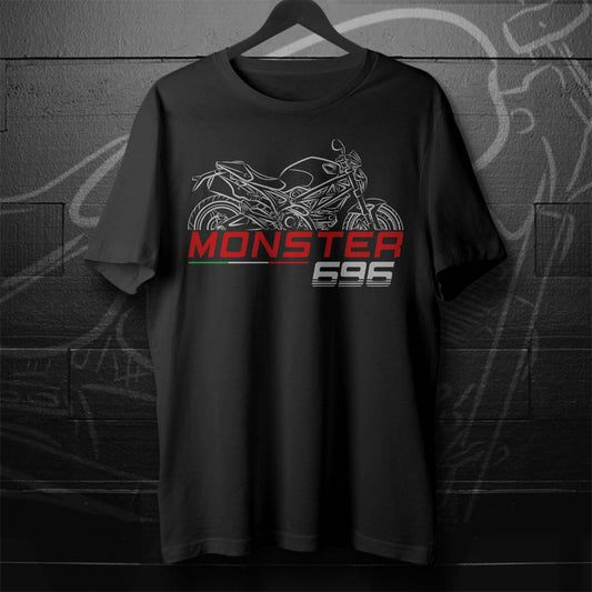 Ducati Monster 696 Inspired T-Shirt - Motorcycle Tee Shirt for Riders