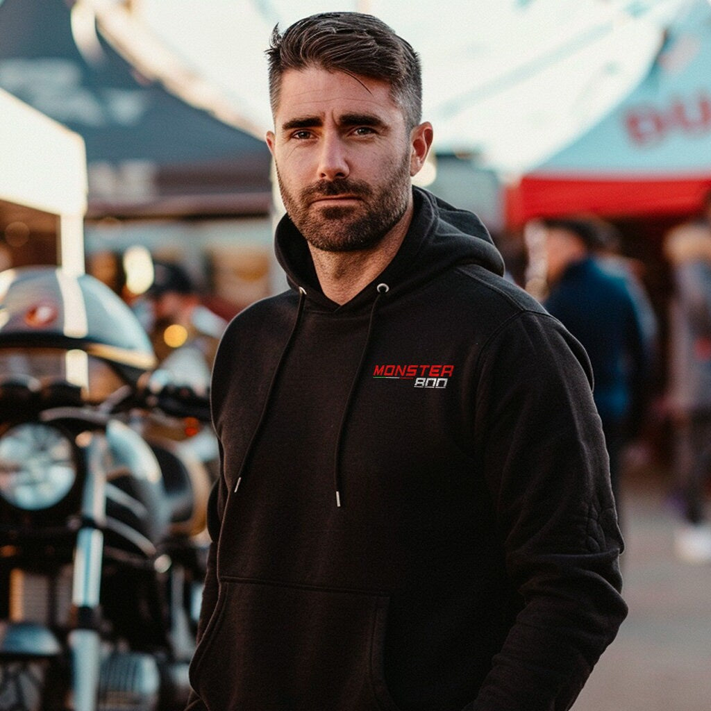 Ducati Monster 800 Inspired Hoodie - Motorcycle Sweatshirt for Riders