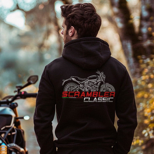 Ducati Scrambler Classic Inspired Hoodie - Motorcycle Sweatshirt for Riders