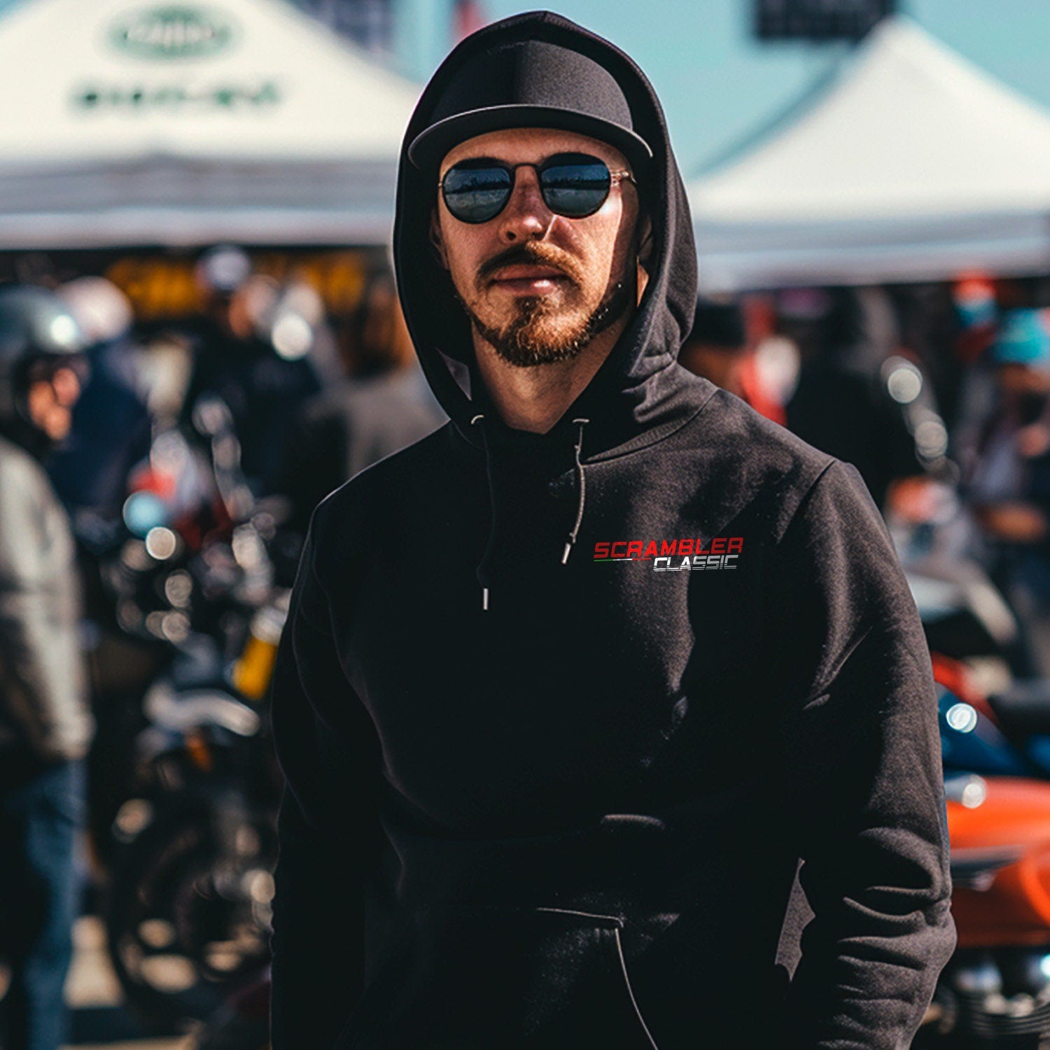 Ducati Scrambler Classic Inspired Hoodie - Motorcycle Sweatshirt for Riders