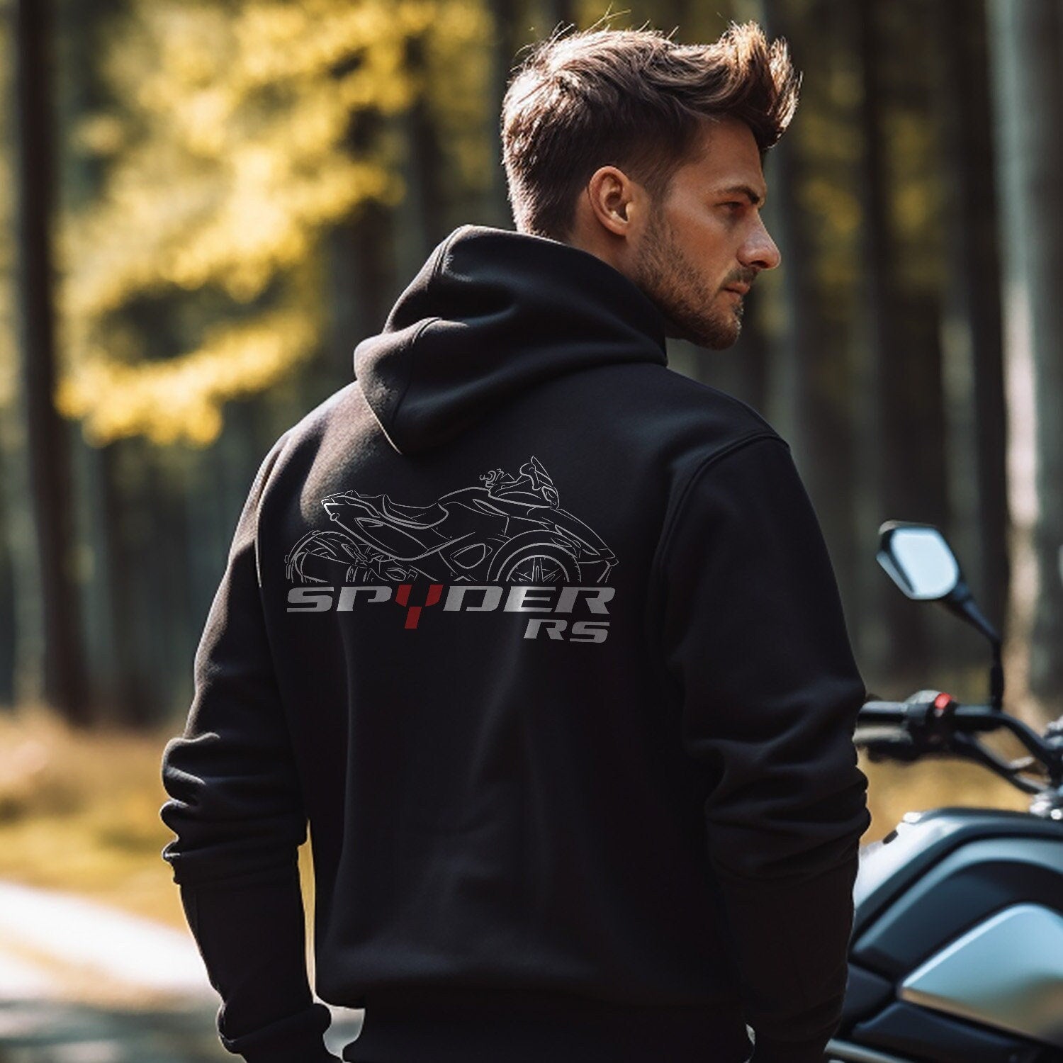 Can-Am Spyder RS Hoodie - Motorcycle Sweatshirt for Riders