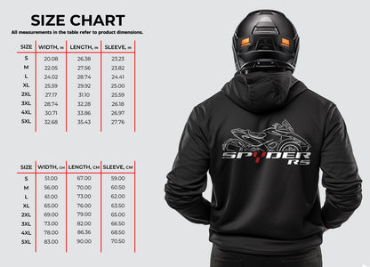 Can-Am Spyder RS Hoodie - Motorcycle Sweatshirt for Riders