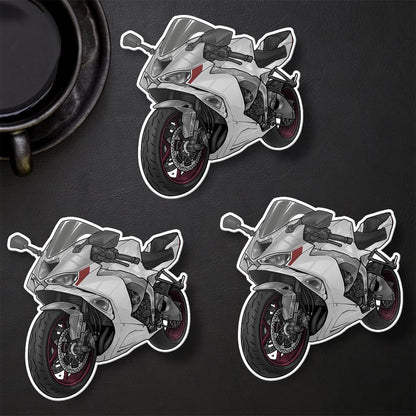 Kawasaki ZX-6R 2024 - 2025 Inspired Stickers - Set of 3 Motorcycle Decals for Riders