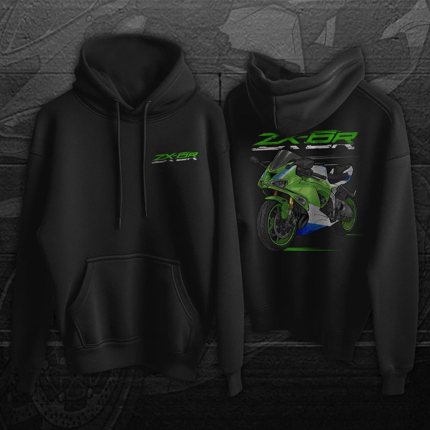 Kawasaki ZX-6R 2024 - 2025 Hoodie - Motorcycle Sweatshirt for Riders