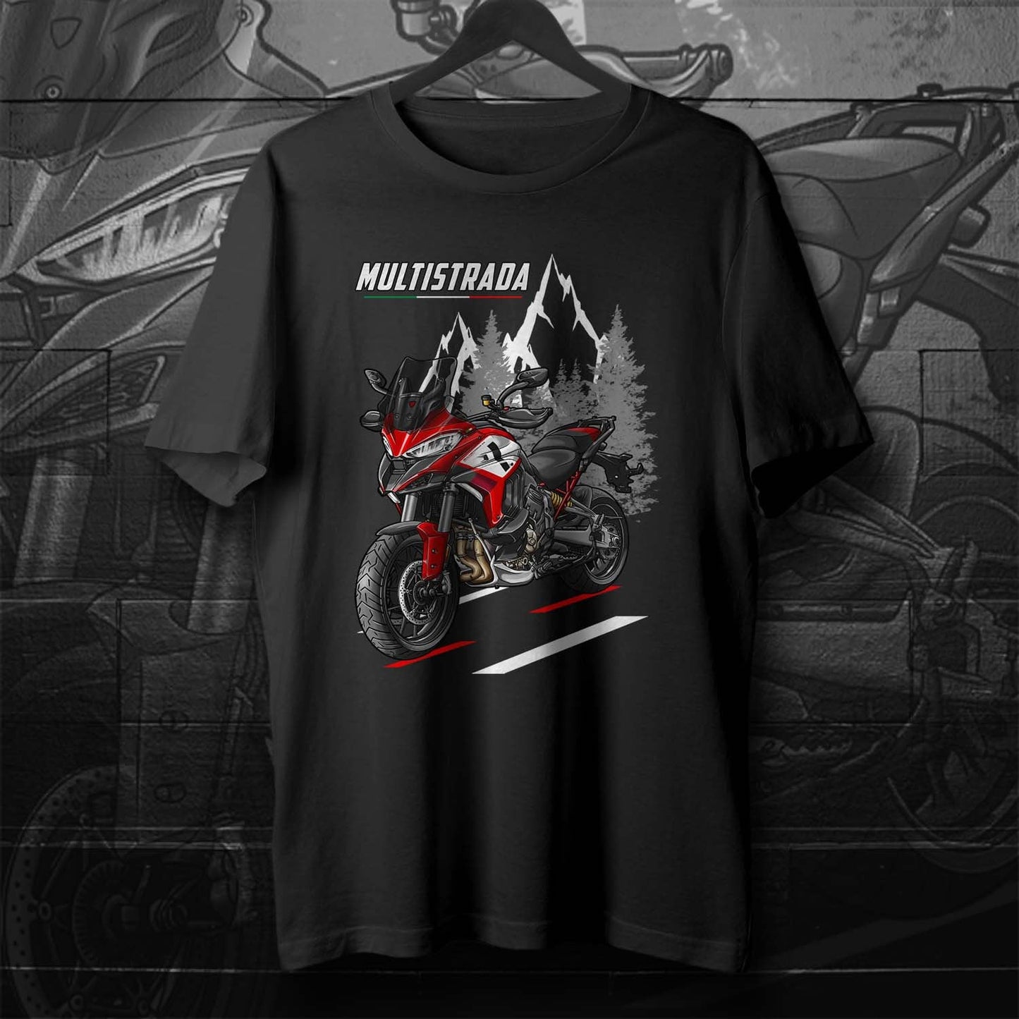 Ducati Multistrada V4S T-Shirt - Motorcycle Tee Shirt for ADV Riders