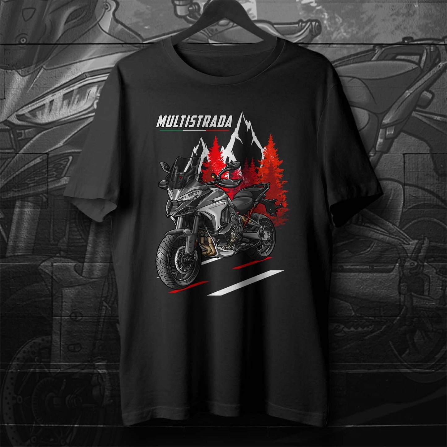 Ducati Multistrada V4S T-Shirt - Motorcycle Tee Shirt for ADV Riders