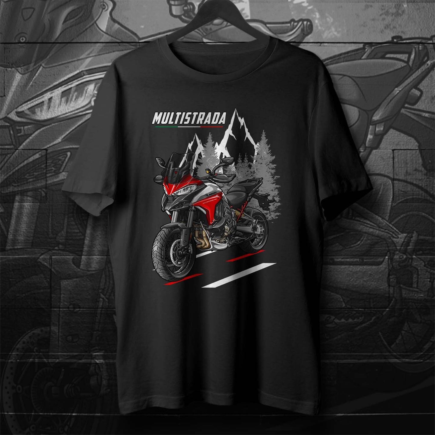 Ducati Multistrada V4S T-Shirt - Motorcycle Tee Shirt for ADV Riders