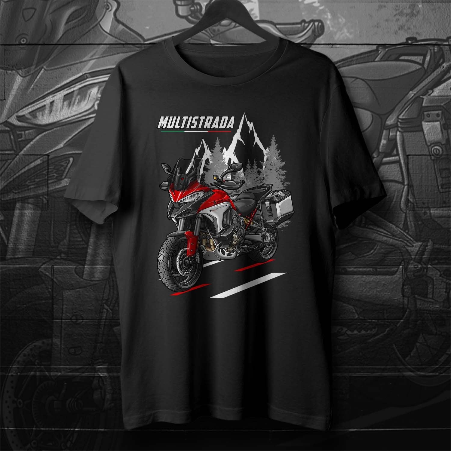 Ducati Multistrada V4S T-Shirt - Motorcycle Tee Shirt for ADV Riders