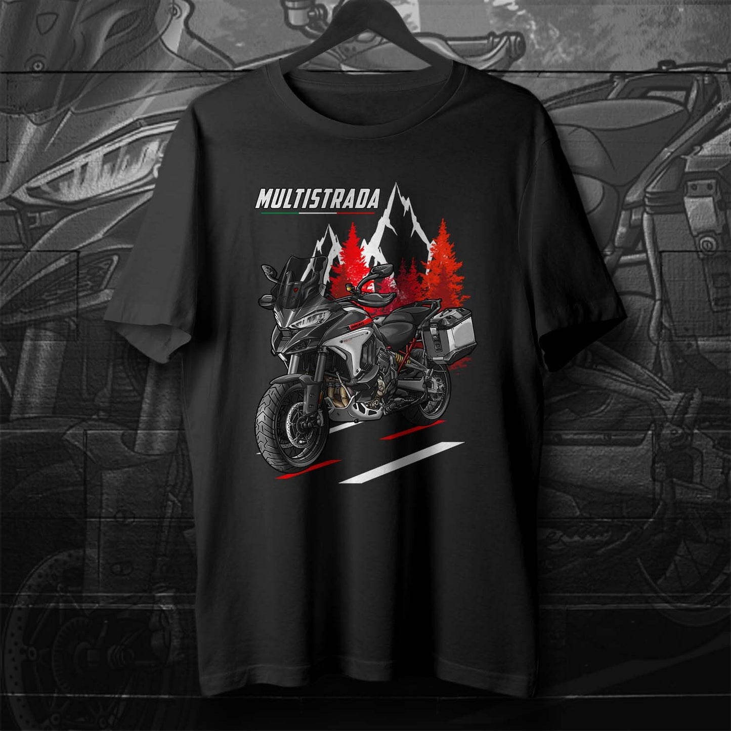 Ducati Multistrada V4S T-Shirt - Motorcycle Tee Shirt for ADV Riders