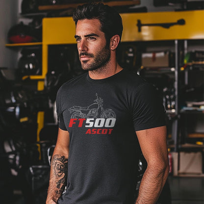 Honda FT500 Ascot Inspired T-Shirt - Motorcycle Tee Shirt for Riders