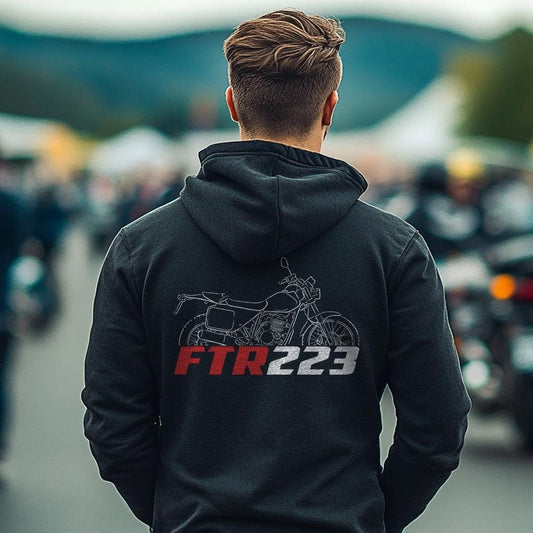 Honda FTR 223 Inspired Hoodie - Motorcycle Sweatshirt for Riders