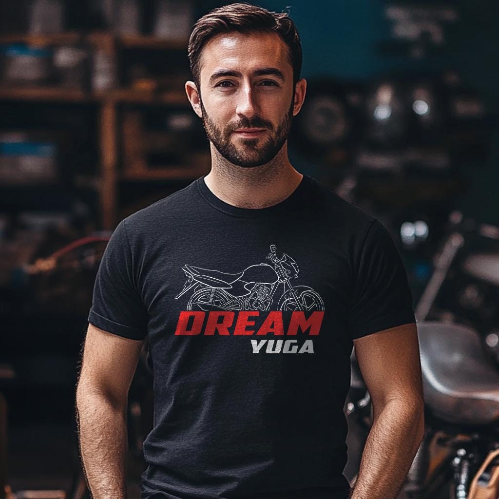 Honda Dream Yuga Inspired T-Shirt - Motorcycle Tee Shirt for Riders