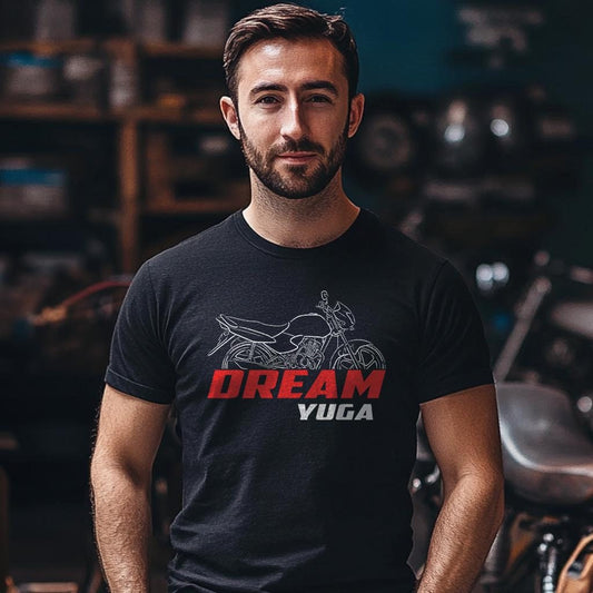 Honda Dream Yuga Inspired T-Shirt - Motorcycle Tee Shirt for Riders