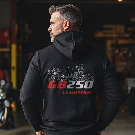 Honda GB 250 Clubman Inspired Hoodie - Motorcycle Sweatshirt for Riders