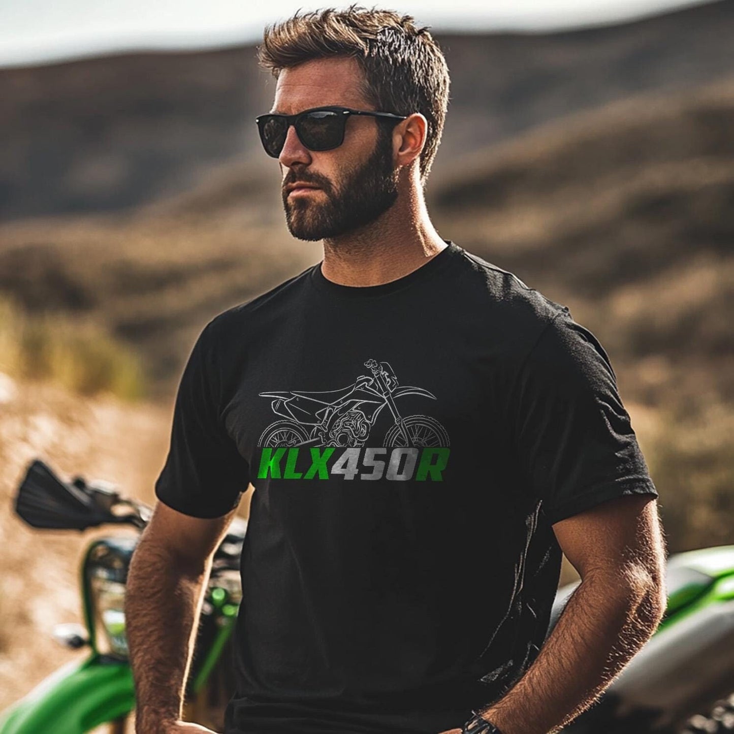 Kawasaki KLX450R Inspired T-Shirt - Motorcycle Tee Shirt for Riders