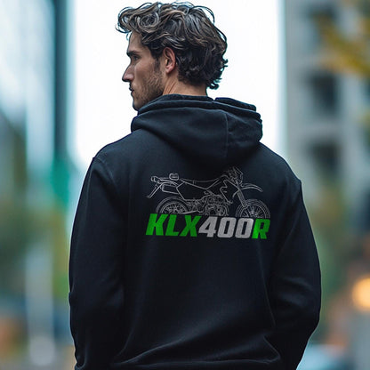 Kawasaki KLX400R Inspired Hoodie - Motorcycle Sweatshirt for Riders