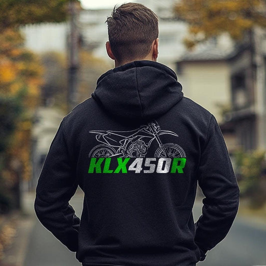 Kawasaki KLX450R Inspired Hoodie - Motorcycle Sweatshirt for Riders