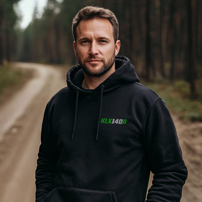 Kawasaki KLX140R Inspired Hoodie - Motorcycle Sweatshirt for Riders