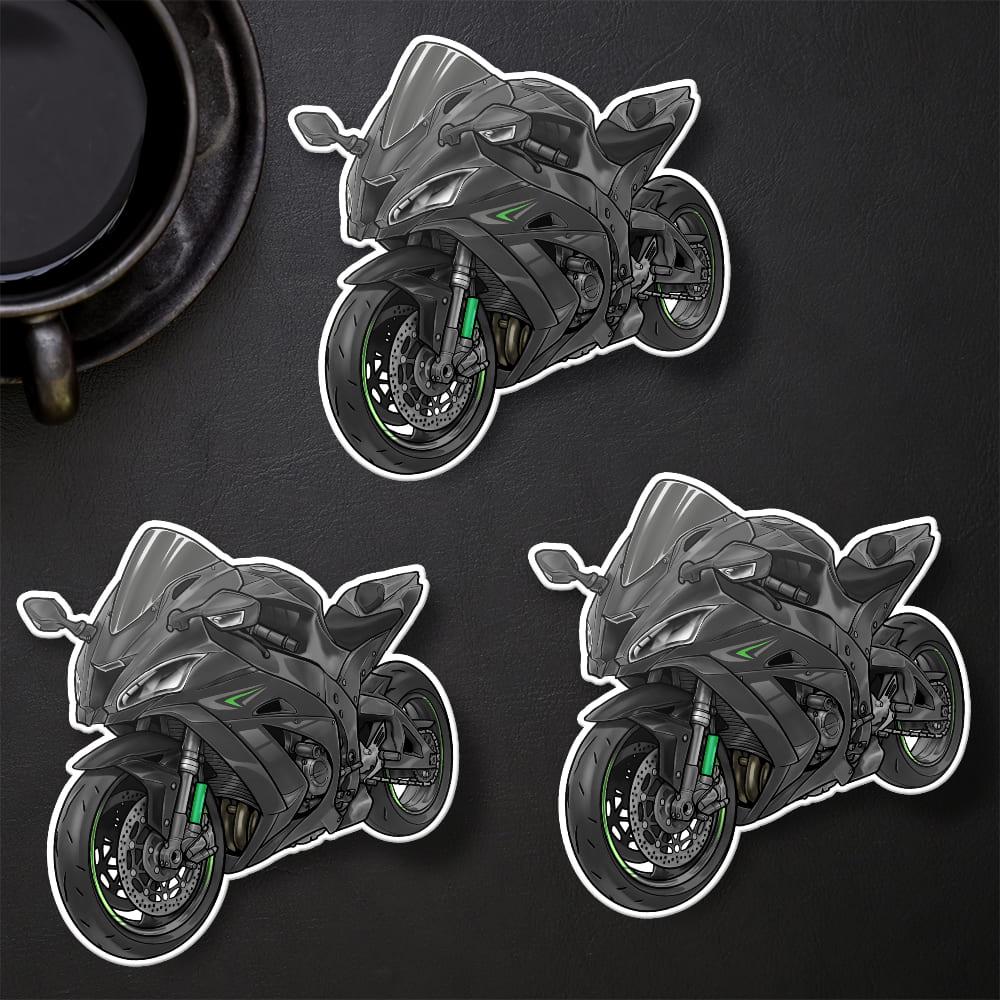 Kawasaki ZX-10R 2016 - 2018 Inspired Stickers - Set of 3 Motorcycle Decals for Riders