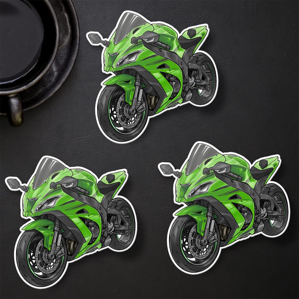 Kawasaki ZX-10R 2019 - 2020 Inspired Stickers - Set of 3 Motorcycle Decals for Riders