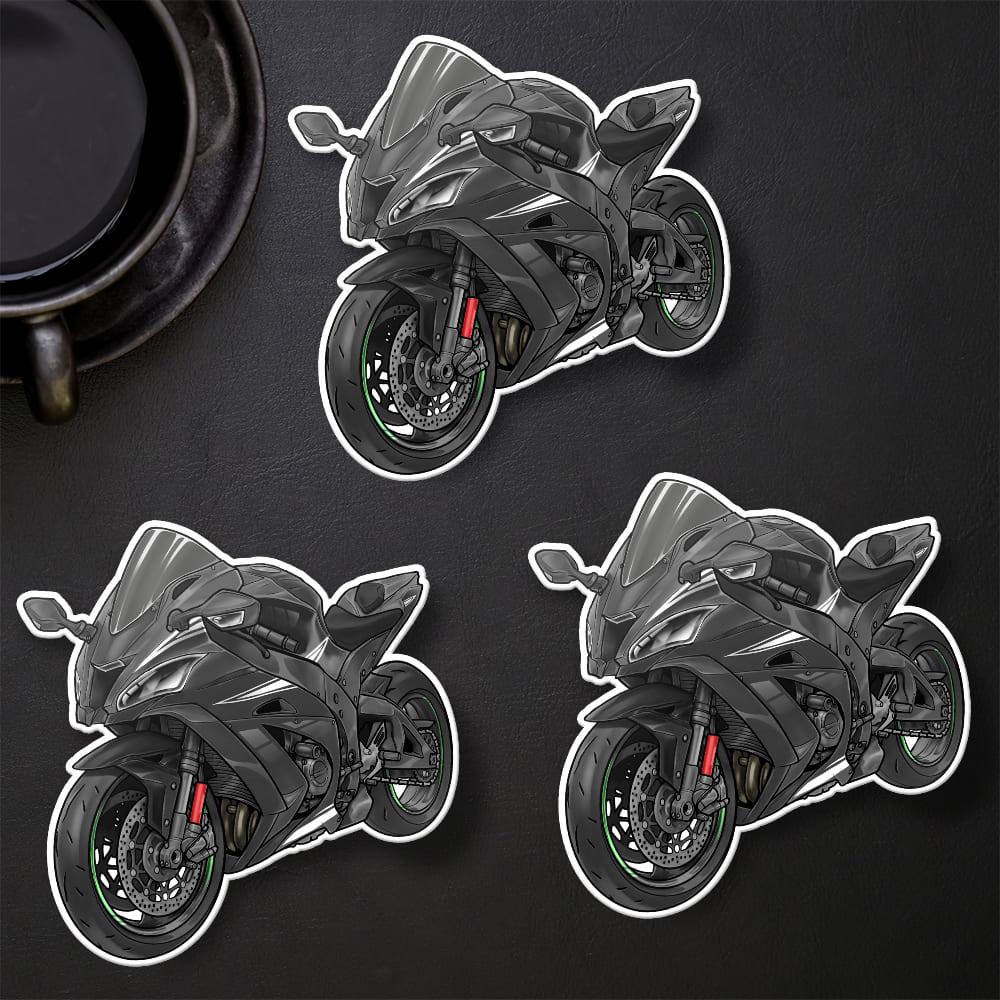 Kawasaki ZX-10R 2016 - 2018 Inspired Stickers - Set of 3 Motorcycle Decals for Riders