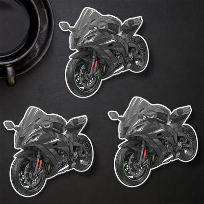 Kawasaki ZX-10R 2016 - 2018 Inspired Stickers - Set of 3 Motorcycle Decals for Riders