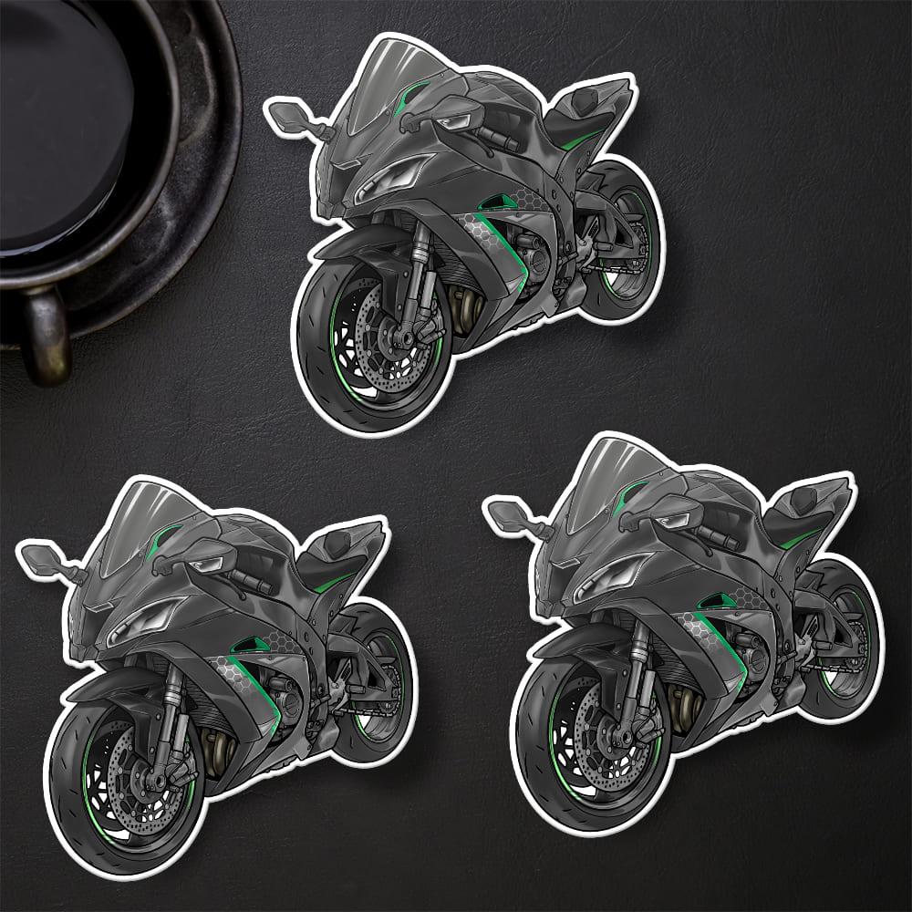 Kawasaki ZX-10R 2019 - 2020 Inspired Stickers - Set of 3 Motorcycle Decals for Riders