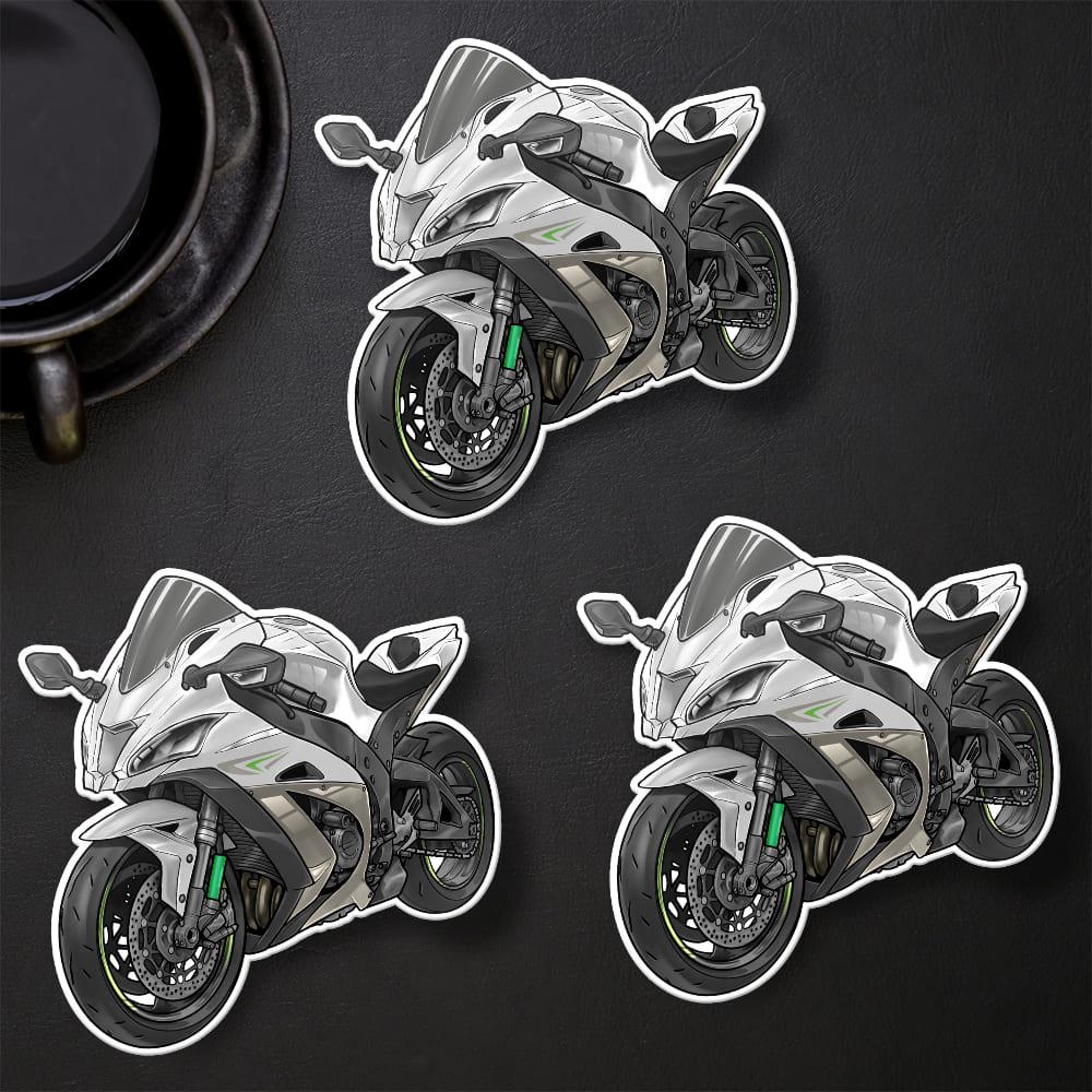 Kawasaki ZX-10R 2016 - 2018 Inspired Stickers - Set of 3 Motorcycle Decals for Riders