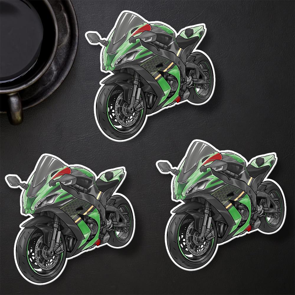 Kawasaki ZX-10R 2019 - 2020 Inspired Stickers - Set of 3 Motorcycle Decals for Riders
