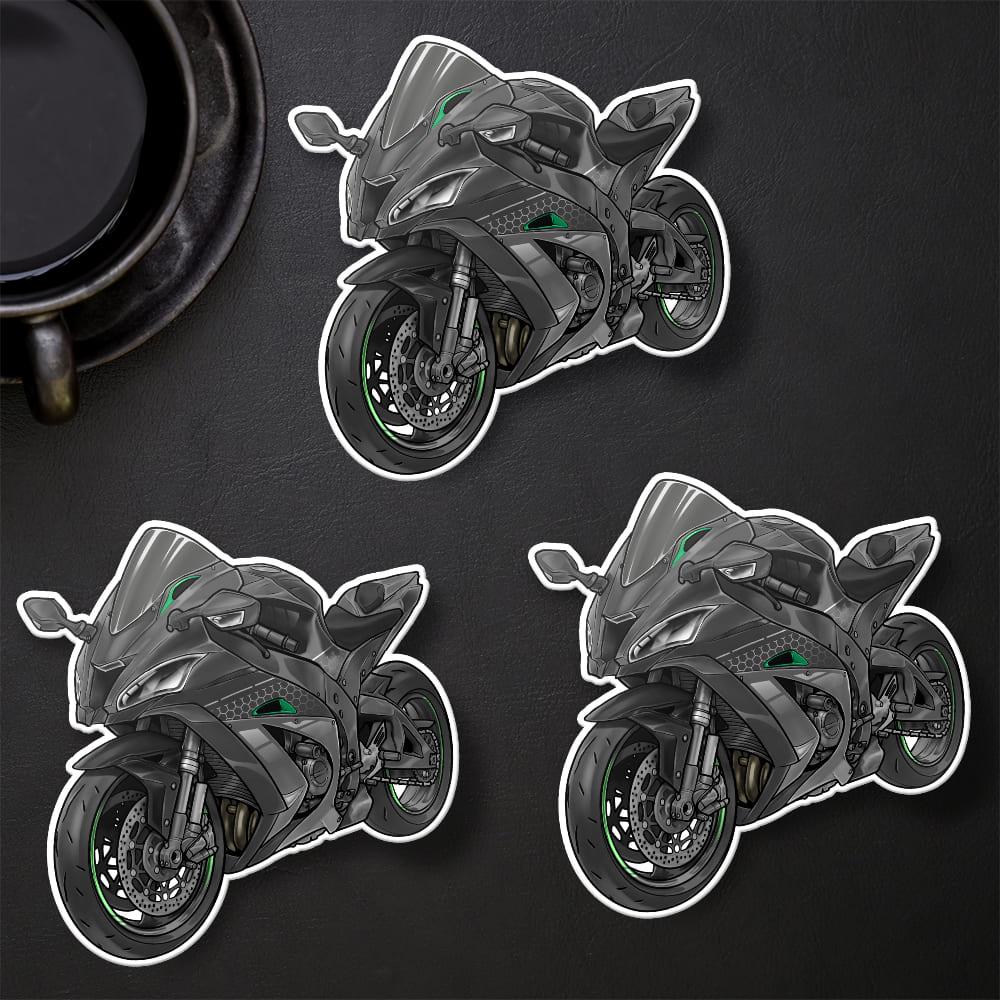 Kawasaki ZX-10R 2016 - 2018 Inspired Stickers - Set of 3 Motorcycle Decals for Riders